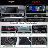 ATOTO 12,3" poste radio voiture Bluetooth, Autoradio CarPlay et Android Auto Sans Fil, Compatible BMW X1 F48 NBT (2016-2017), Maintient les fonctionnalités d'origine, GPS Voiture, DriveChat AI, 4G LTE