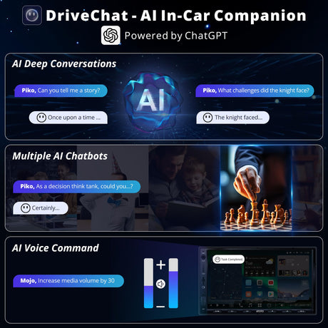 ATOTOZONE X10G2A7E Pulsante Android Da 7 Pollici Con Navigazione Integrata、8+128G ステレオ自動ダブル DIN、ChatGPT AI、4G LTE、CarPlay &amp; Android Auto Senza Fili、Doppio Telefono &amp; Bluetooth