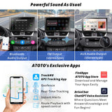 ATOTO P9 9 インチ QLED Android ダッシュ ナビ、Draagbare Autoradio、GPS トラッキング、Draadloze CarPlay &amp; Android Auto、4G LTE、HDMI Ingang、4G+32G、自動調光器、1080P Voorcamera、P907PR-S1