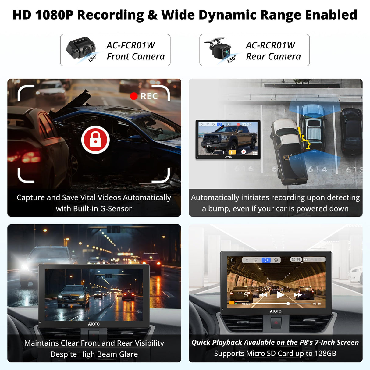 P807PR 7" Portable CarPlay Screen