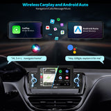 Single Din Car Stereo Screen - ATOTOEXCEL Wireless Carplay & Android Auto, 1 Din 5inch Touch screen Car Bluetooth Radio GPS Navigator, FM/AM, MirrorLink, Wifi, Live Rear View, F7G1A5-WE (1 Din)